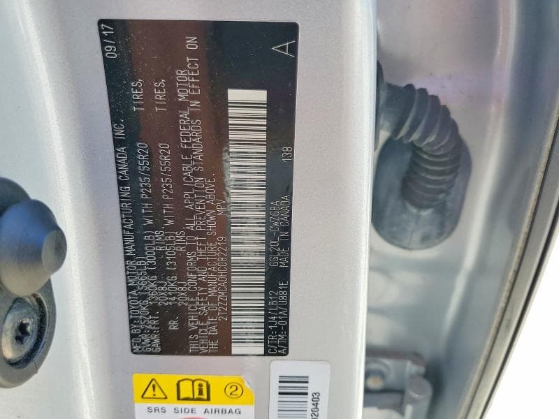 2017 LEXUS RX 350 BASE 13