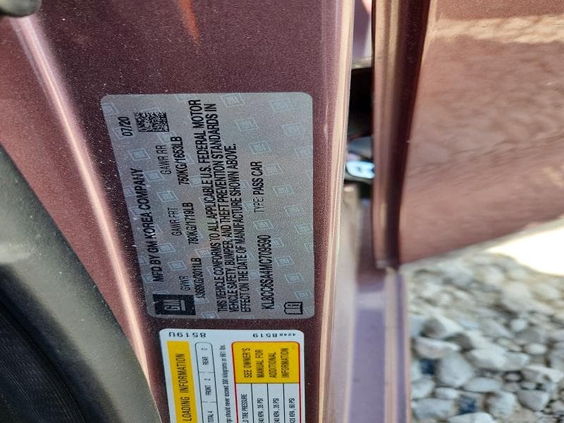 2021 CHEVROLET SPARK 1LT 12