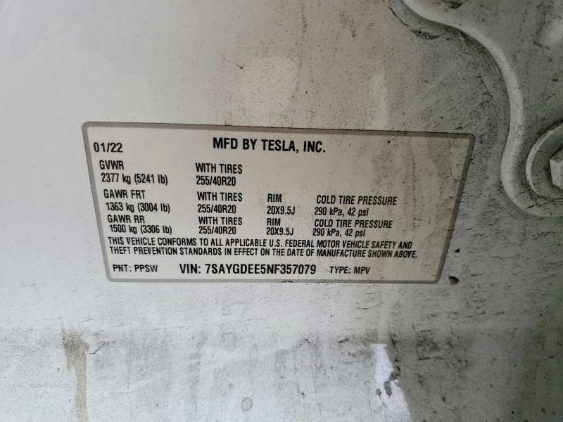 2022 TESLA MODEL Y 13