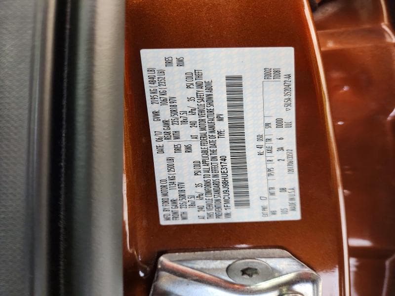 2017 FORD ESCAPE TITANIUM 13