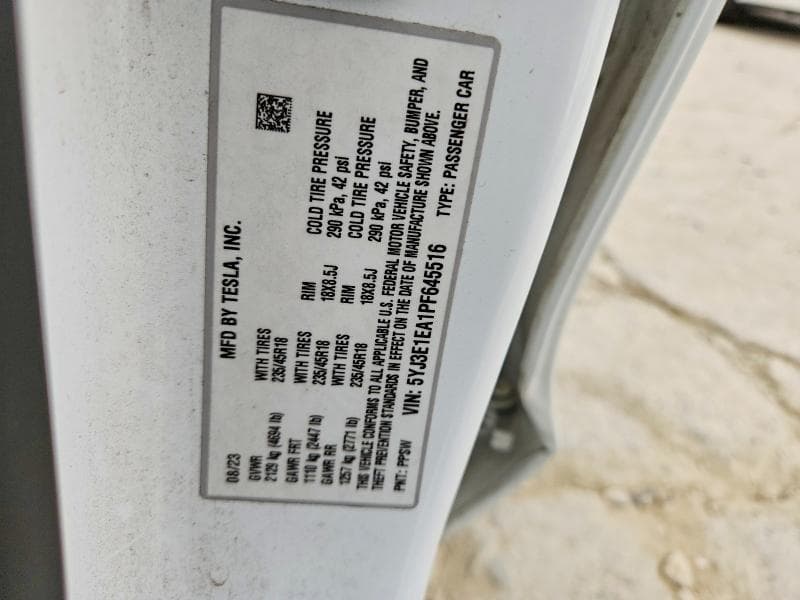 2023 TESLA MODEL 3 12