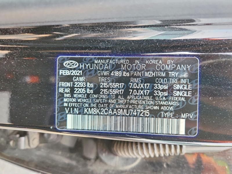 2021 HYUNDAI KONA SEL 13