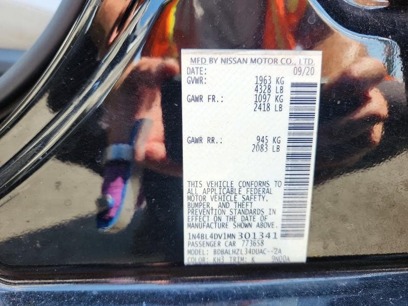 2021 NISSAN ALTIMA SV 12