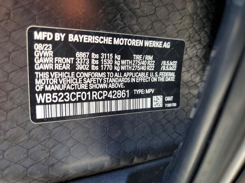 2024 BMW IX XDRIVE50 12