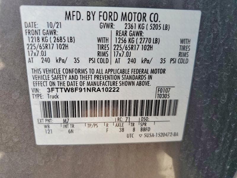 2022 FORD MAVERICK XL 12