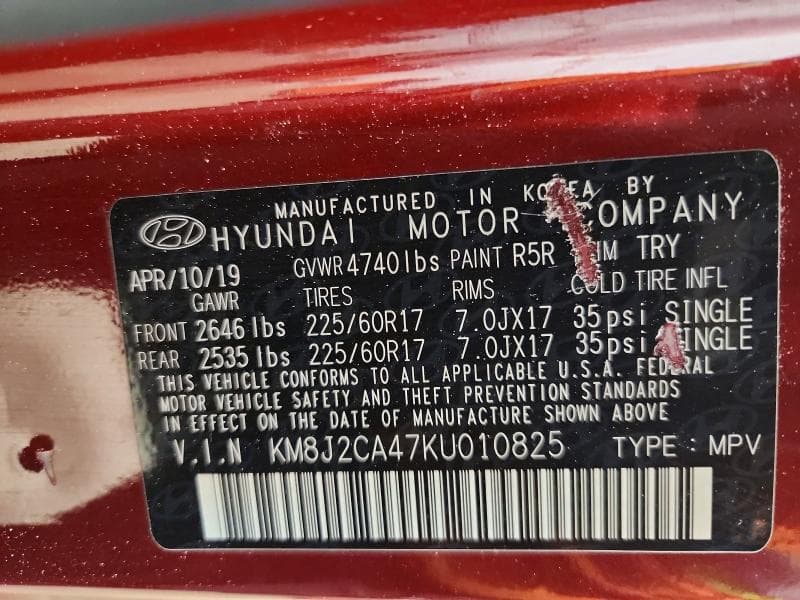 2019 HYUNDAI TUCSON SE 13