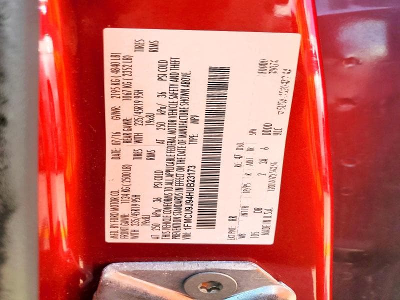 2017 FORD ESCAPE TITANIUM 13