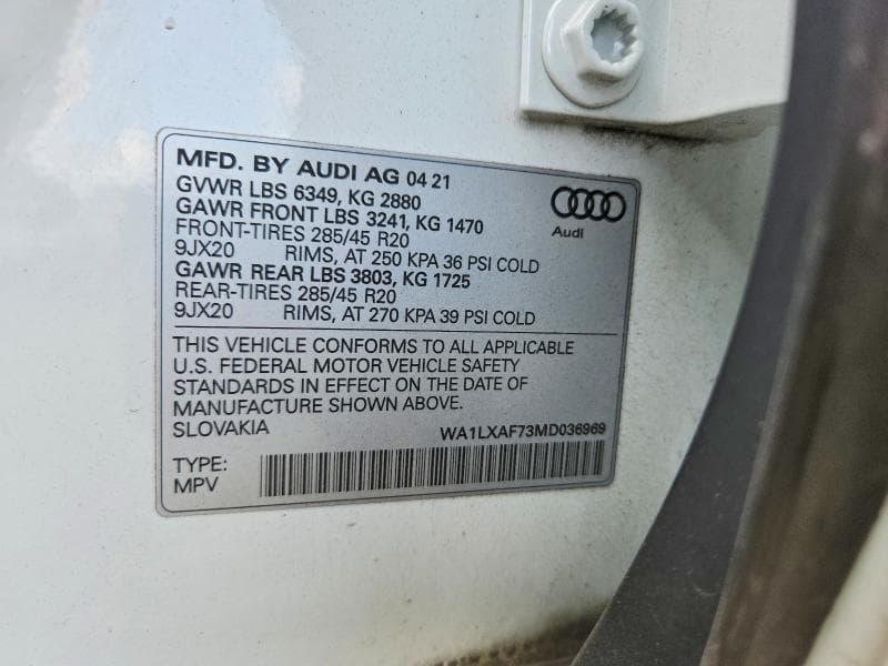 2021 AUDI Q7 PREMIUM PLUS 13