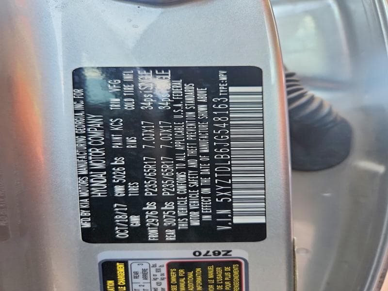 2018 HYUNDAI SANTA FE SPORT 2.4L 13