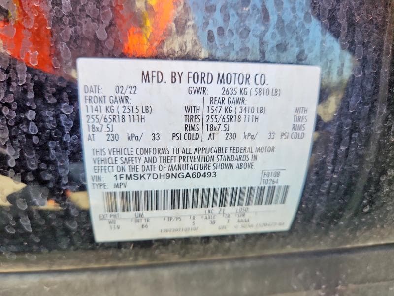 2022 FORD EXPLORER XLT 12