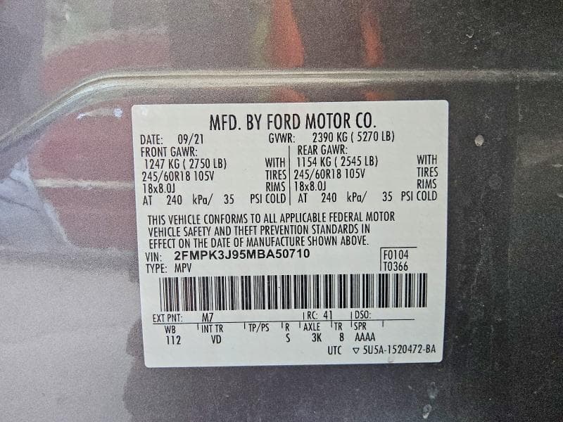 2021 FORD EDGE SEL 13
