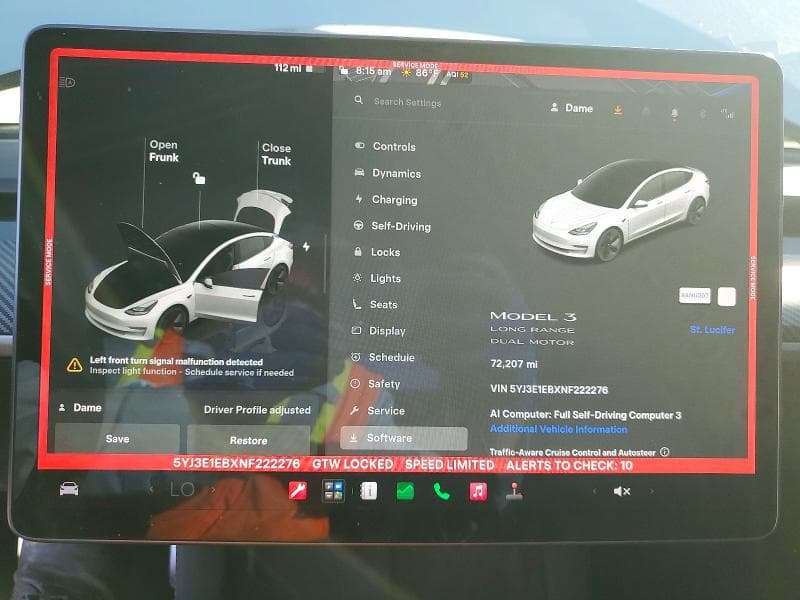 2022 TESLA MODEL 3 9