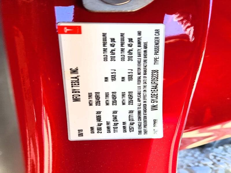 2018 TESLA MODEL 3 12
