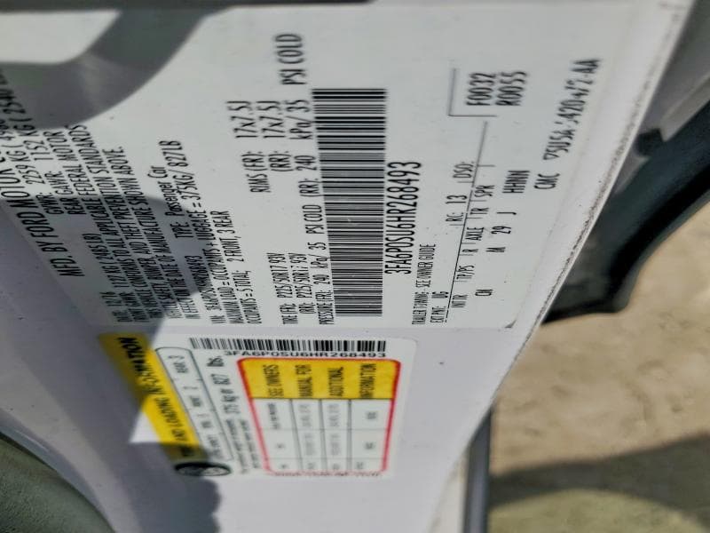 2017 FORD FUSION TITANIUM PHEV 12