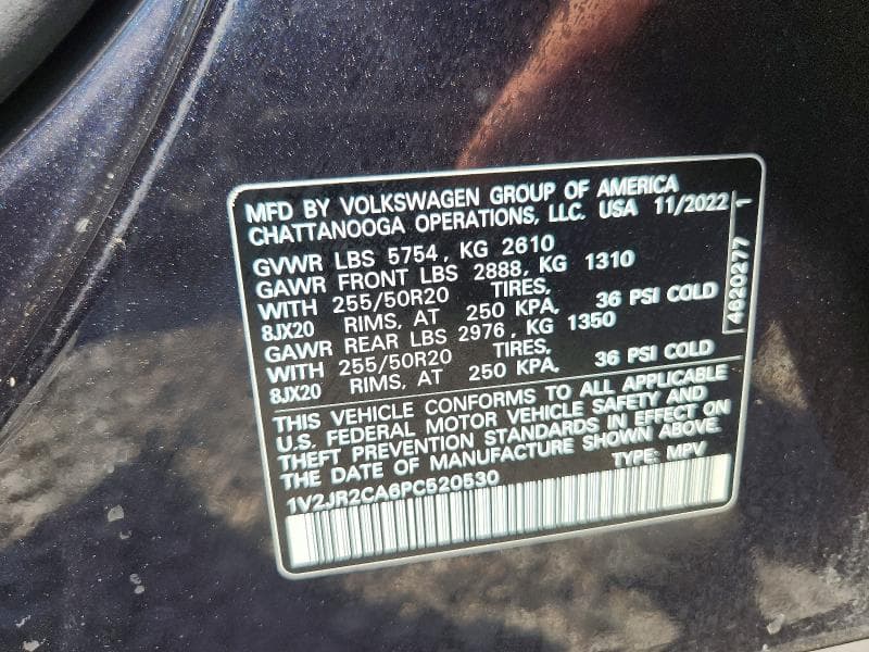2023 VOLKSWAGEN ATLAS SE 13