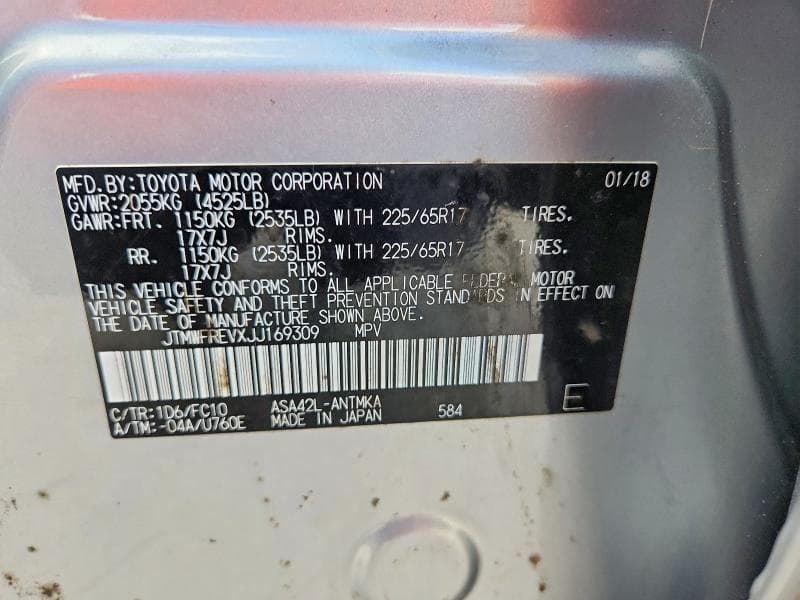 2018 TOYOTA RAV4 XLE 13
