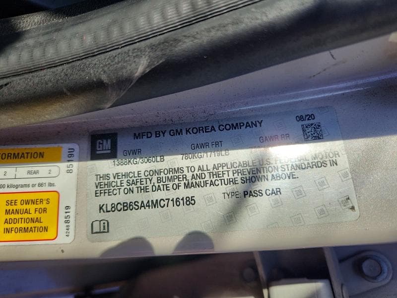 2021 CHEVROLET SPARK LS 13