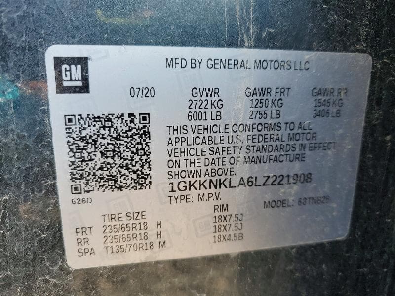 2020 GMC ACADIA SLE 14