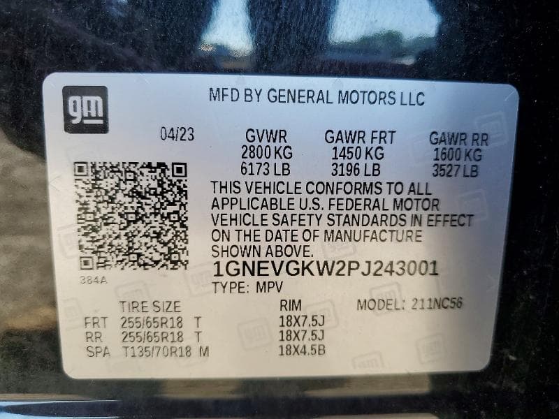 2023 CHEVROLET TRAVERSE LT 13
