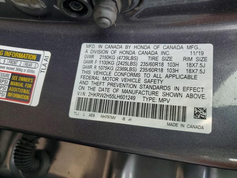 2020 HONDA CR-V EX 13