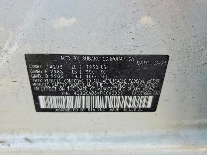 2023 SUBARU IMPREZA PREMIUM 12