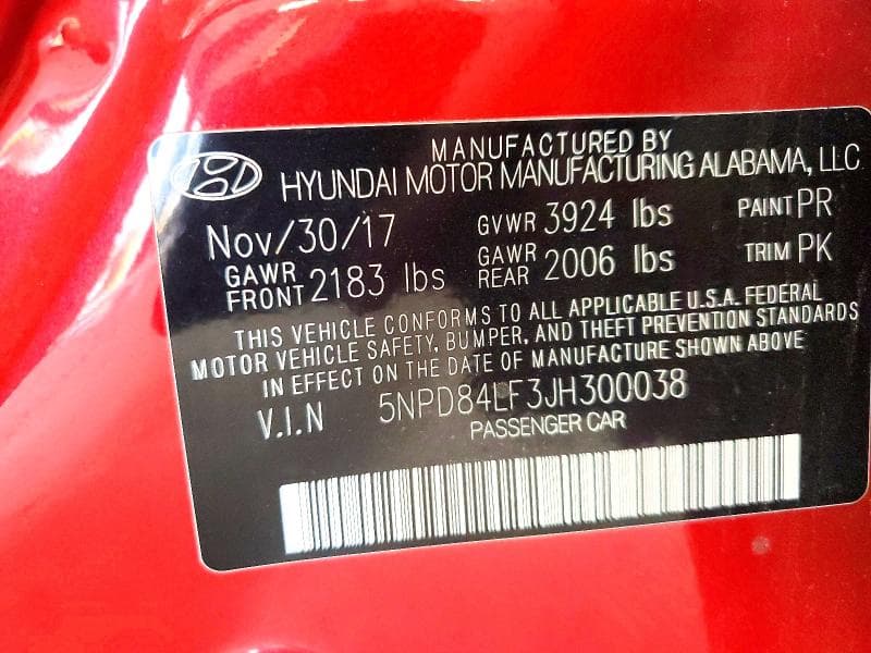 2018 HYUNDAI ELANTRA SEL 12