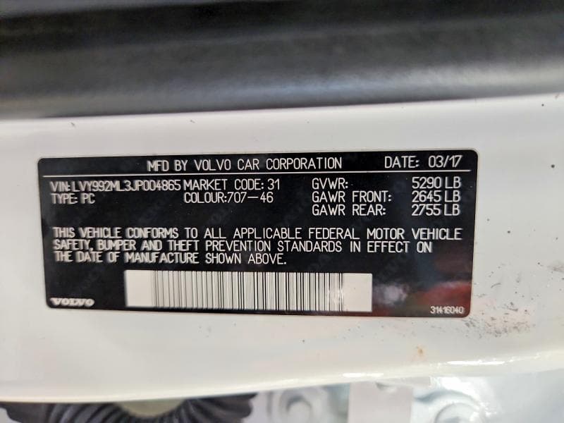 2018 VOLVO S90 T6 INSCRIPTION 12