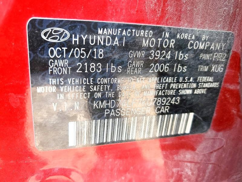 2019 HYUNDAI ELANTRA SE 13
