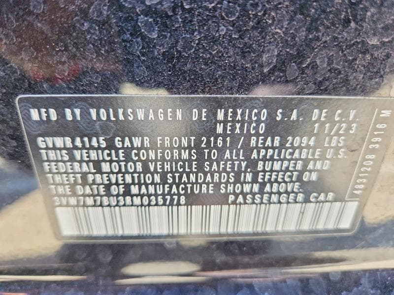 2024 VOLKSWAGEN JETTA SE 12