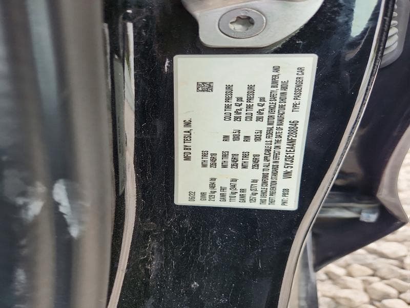 2022 TESLA MODEL 3 12