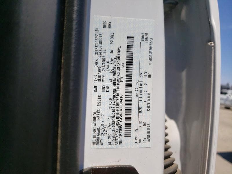 2018 FORD F150 SUPERCREW 12