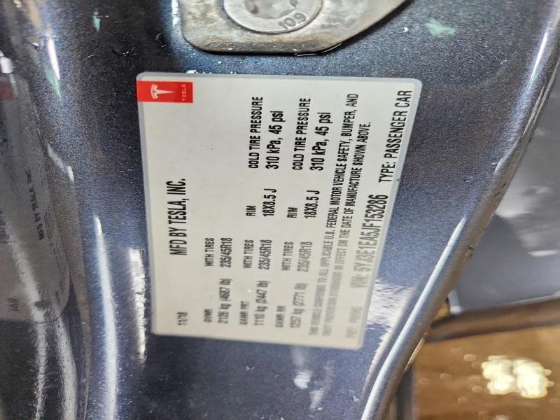 2018 TESLA MODEL 3 12