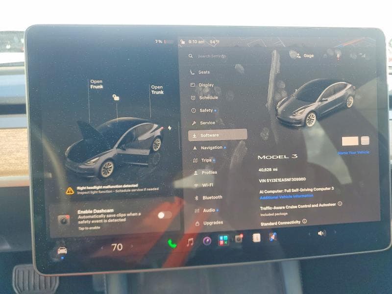 2022 TESLA MODEL 3 9