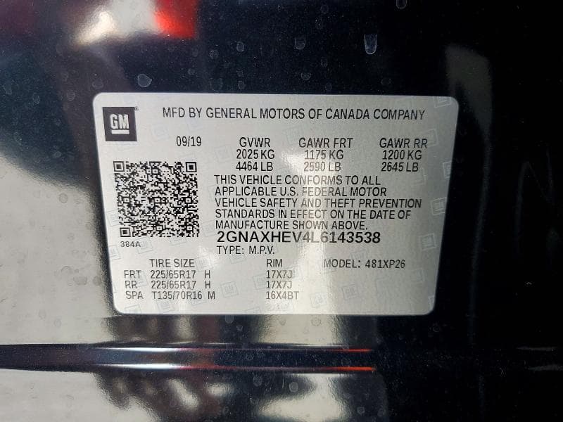 2020 CHEVROLET EQUINOX LS 13