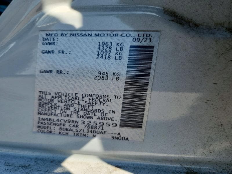2024 NISSAN ALTIMA SR 13