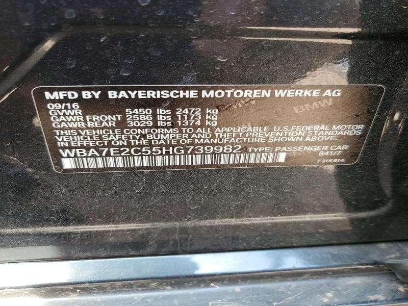 2017 BMW 740 I 13