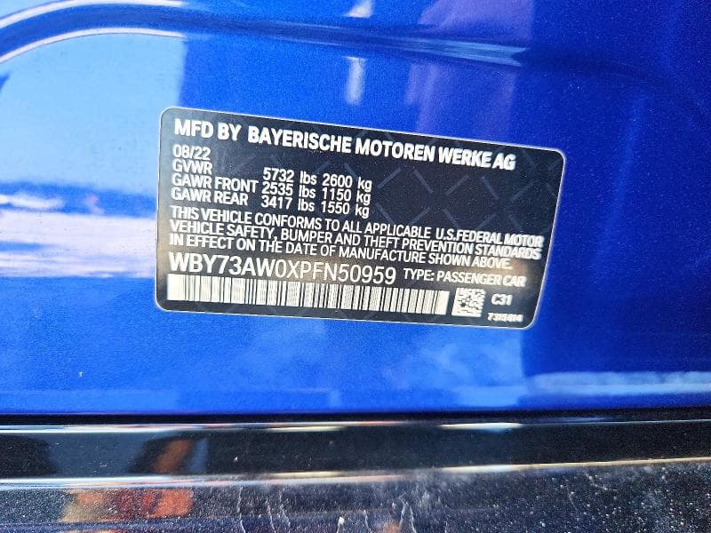 2023 BMW I4 EDRIVE 40 12
