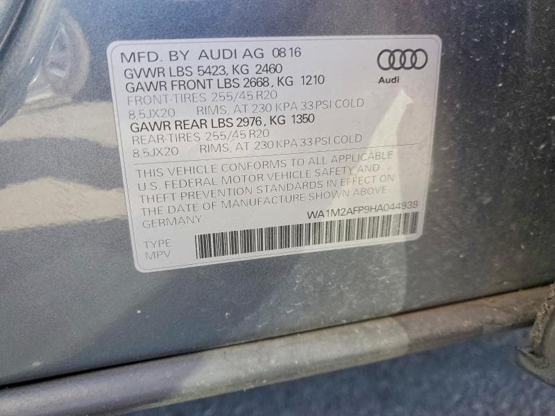 2017 AUDI Q5 PREMIUM PLUS 13