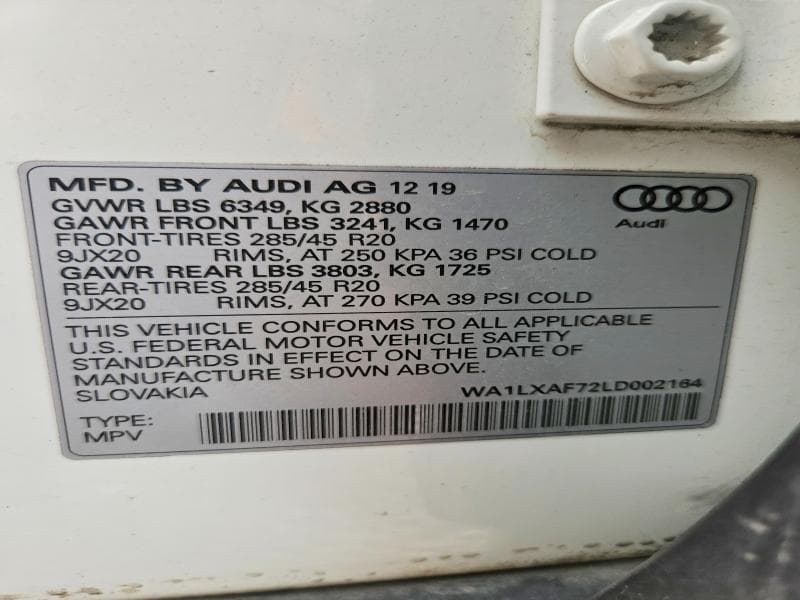 2020 AUDI Q7 PREMIUM PLUS 13