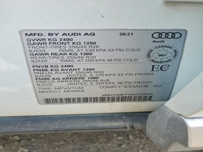 2021 AUDI Q5 TECHNIK 13