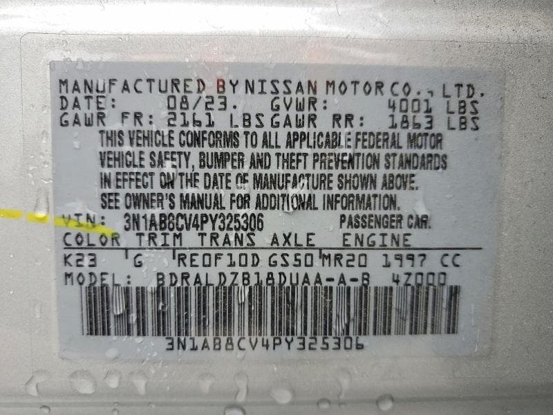 2023 NISSAN SENTRA SV 13