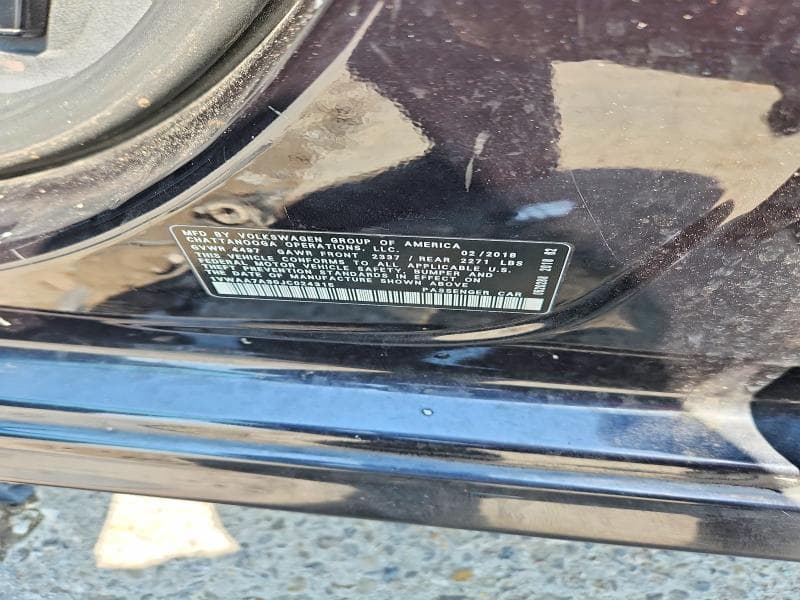 2018 VOLKSWAGEN PASSAT S 12
