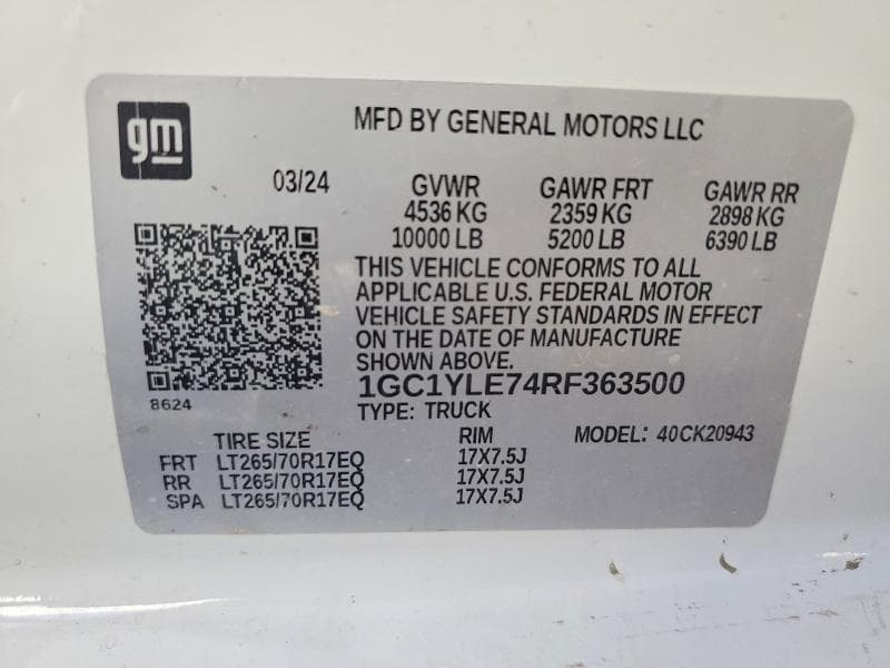 2024 CHEVROLET SILVERADO K2500 HEAVY DUTY 12