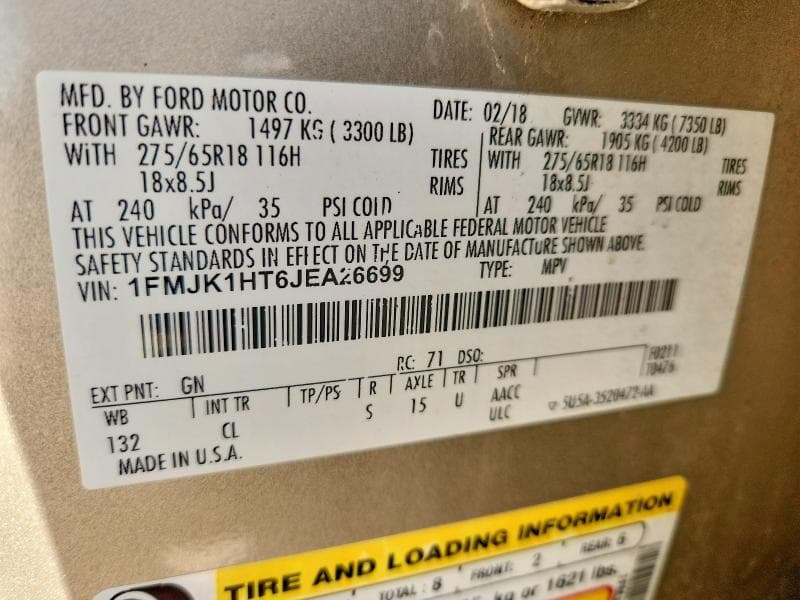 2018 FORD EXPEDITION MAX XLT 13