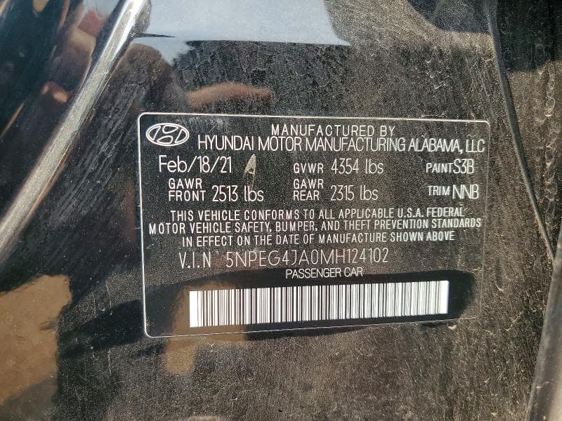 2021 HYUNDAI SONATA SE 12