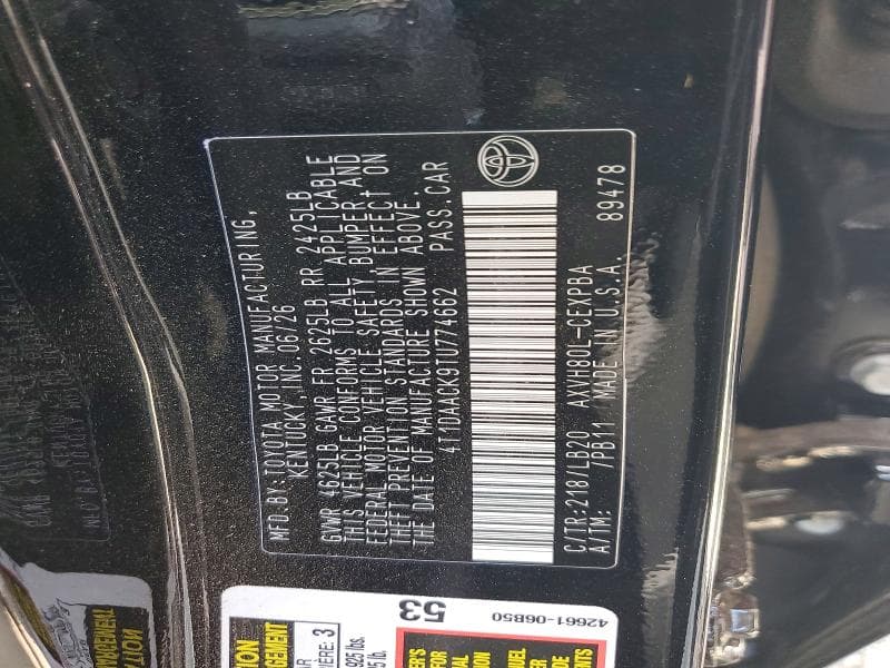 2026 TOYOTA CAMRY XSE 12