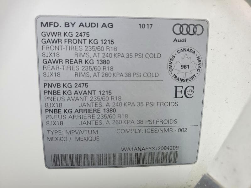 2018 AUDI Q5 PREMIUM 14