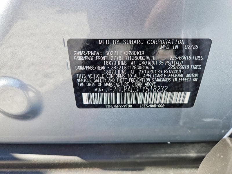 2026 SUBARU OUTBACK PREMIUM 13
