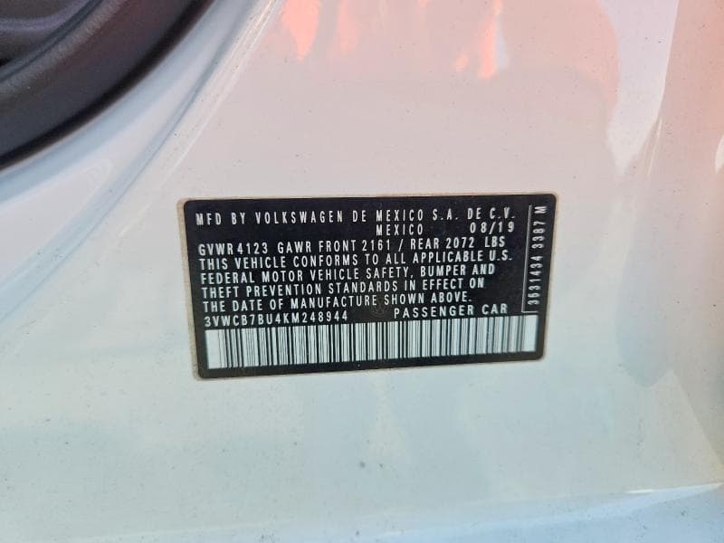 2019 VOLKSWAGEN JETTA S 12