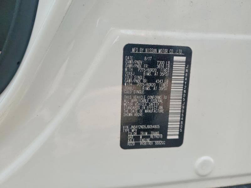 2018 NISSAN ARMADA PLATINUM 13